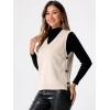 imageAllegra K Knit Sweater Vest for Womens Sleeveless Ribbed V Neck Pullover VestBeige