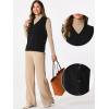 imageAllegra K Knit Sweater Vest for Womens Sleeveless Ribbed V Neck Pullover VestBlack