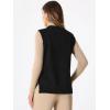 imageAllegra K Knit Sweater Vest for Womens Sleeveless Ribbed V Neck Pullover VestBlack