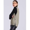 imageAllegra K Knit Sweater Vest for Womens Sleeveless Ribbed V Neck Pullover VestKhaki