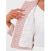 imageAllegra K Tweed Jacket for Womens Long Sleeve Casual Work Office Plaid Short OutwearRed White