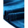 imageAllegra K Velvet Blouse for Womens Elegant Sweetheart Neck Long Sleeve Peplum TopDark Blue
