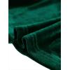 imageAllegra K Velvet Blouse for Womens Elegant Sweetheart Neck Long Sleeve Peplum TopDark Green
