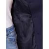 imageAllegra K Winter Trench Coats for Womens Casual Stand Collar Pea Double Breasted OvercoatDark Blue
