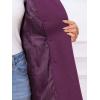 imageAllegra K Winter Trench Coats for Womens Casual Stand Collar Pea Double Breasted OvercoatDark Purple