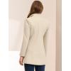 imageAllegra K Womens 2025 Coat for Winter Notch Lapel Collar One Button Outwear Classic Work Trench CoatsBeige