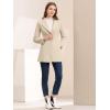 imageAllegra K Womens 2025 Coat for Winter Notch Lapel Collar One Button Outwear Classic Work Trench CoatsBeige