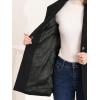 imageAllegra K Womens 2025 Coat for Winter Notch Lapel Collar One Button Outwear Classic Work Trench CoatsBlack
