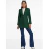 imageAllegra K Womens 2025 Coat for Winter Notch Lapel Collar One Button Outwear Classic Work Trench CoatsDark Green