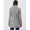 imageAllegra K Womens 2025 Coat for Winter Notch Lapel Collar One Button Outwear Classic Work Trench CoatsGrey