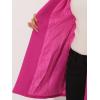 imageAllegra K Womens 2025 Coat for Winter Notch Lapel Collar One Button Outwear Classic Work Trench CoatsHot Pink