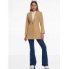 imageAllegra K Womens 2025 Coat for Winter Notch Lapel Collar One Button Outwear Classic Work Trench CoatsKhaki