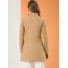 imageAllegra K Womens 2025 Coat for Winter Notch Lapel Collar One Button Outwear Classic Work Trench CoatsKhaki