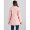 imageAllegra K Womens 2025 Coat for Winter Notch Lapel Collar One Button Outwear Classic Work Trench CoatsPink