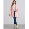 imageAllegra K Womens 2025 Coat for Winter Notch Lapel Collar One Button Outwear Classic Work Trench CoatsPink