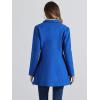 imageAllegra K Womens 2025 Coat for Winter Notch Lapel Collar One Button Outwear Classic Work Trench CoatsRoyal Blue