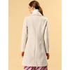 imageAllegra K Womens 2025 Winter Wrap Coat Shawl Collar Belted Single Breasted OvercoatsBeige