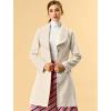 imageAllegra K Womens 2025 Winter Wrap Coat Shawl Collar Belted Single Breasted OvercoatsBeige