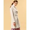 imageAllegra K Womens 2025 Winter Wrap Coat Shawl Collar Belted Single Breasted OvercoatsBeige