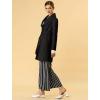 imageAllegra K Womens 2025 Winter Wrap Coat Shawl Collar Belted Single Breasted OvercoatsBlack
