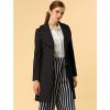 imageAllegra K Womens 2025 Winter Wrap Coat Shawl Collar Belted Single Breasted OvercoatsBlack