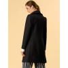 imageAllegra K Womens 2025 Winter Wrap Coat Shawl Collar Belted Single Breasted OvercoatsBlack