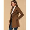 imageAllegra K Womens 2025 Winter Wrap Coat Shawl Collar Belted Single Breasted OvercoatsBrown