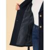 imageAllegra K Womens 2025 Winter Wrap Coat Shawl Collar Belted Single Breasted OvercoatsDark Blue