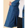 imageAllegra K Womens 2025 Winter Wrap Coat Shawl Collar Belted Single Breasted OvercoatsDark Blue Grey