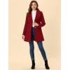 imageAllegra K Womens 2025 Winter Wrap Coat Shawl Collar Belted Single Breasted OvercoatsDark Red