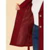 imageAllegra K Womens 2025 Winter Wrap Coat Shawl Collar Belted Single Breasted OvercoatsDark Red