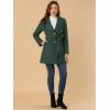 imageAllegra K Womens 2025 Winter Wrap Coat Shawl Collar Belted Single Breasted OvercoatsGreen