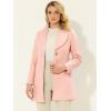 imageAllegra K Womens 2025 Winter Wrap Coat Shawl Collar Belted Single Breasted OvercoatsLight Pink