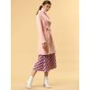 imageAllegra K Womens 2025 Winter Wrap Coat Shawl Collar Belted Single Breasted OvercoatsLight Pink