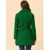 imageAllegra K Womens 2025 Winter Wrap Coat Shawl Collar Belted Single Breasted OvercoatsPea Green