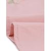 imageAllegra K Womens Casual Shirt Dress Long Sleeve Half Placket Embroidered Floral Mini DressesPink