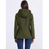imageAllegra K Womens Casual Winter Outwear Hooded Button Peacoat Toggle Duffle CoatArmy Green