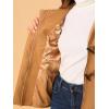 imageAllegra K Womens Casual Winter Outwear Hooded Button Peacoat Toggle Duffle CoatBrown
