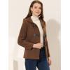 imageAllegra K Womens Casual Winter Outwear Hooded Button Peacoat Toggle Duffle CoatDark Brown