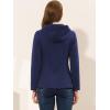 imageAllegra K Womens Casual Winter Outwear Hooded Button Peacoat Toggle Duffle CoatNavy Blue