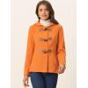 imageAllegra K Womens Casual Winter Outwear Hooded Button Peacoat Toggle Duffle CoatOrange