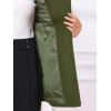 imageAllegra K Womens Classic Stand Collar Outwear Overcoat Long Sleeve Winter Belted Pea CoatArmy Green
