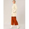 imageAllegra K Womens Classic Stand Collar Outwear Overcoat Long Sleeve Winter Belted Pea CoatBeige