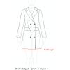 imageAllegra K Womens Classic Stand Collar Outwear Overcoat Long Sleeve Winter Belted Pea CoatBeige