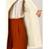 imageAllegra K Womens Classic Stand Collar Outwear Overcoat Long Sleeve Winter Belted Pea CoatBeige