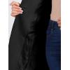 imageAllegra K Womens Classic Stand Collar Outwear Overcoat Long Sleeve Winter Belted Pea CoatBlack