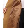imageAllegra K Womens Classic Stand Collar Outwear Overcoat Long Sleeve Winter Belted Pea CoatCamel