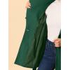 imageAllegra K Womens Classic Stand Collar Outwear Overcoat Long Sleeve Winter Belted Pea CoatGreen