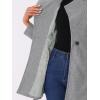 imageAllegra K Womens Classic Stand Collar Outwear Overcoat Long Sleeve Winter Belted Pea CoatGrey