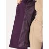 imageAllegra K Womens Classic Stand Collar Outwear Overcoat Long Sleeve Winter Belted Pea CoatPurple